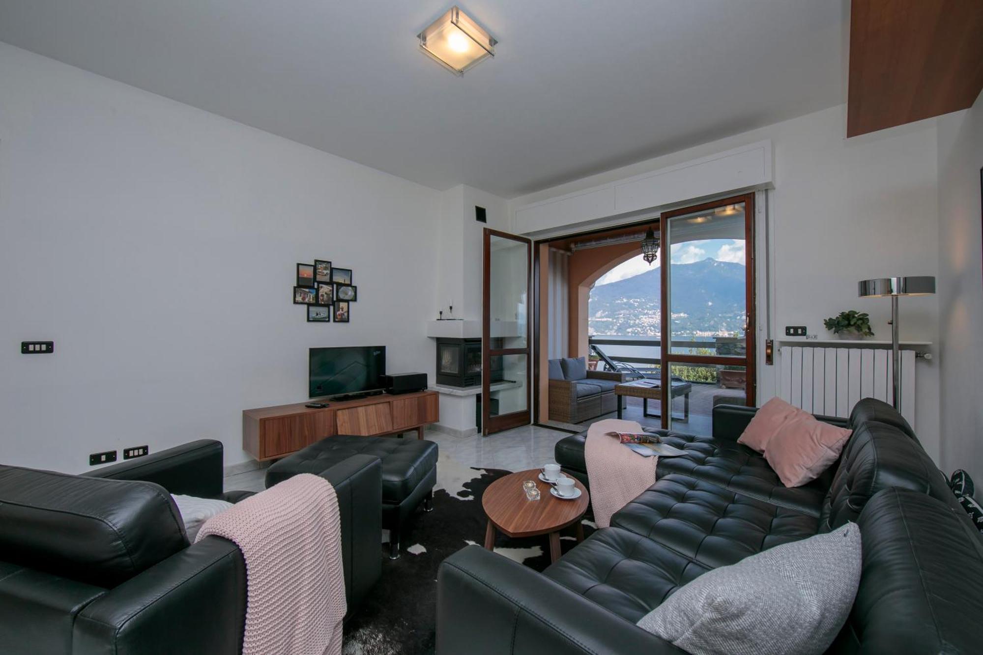 Sonenga Panoramic Terrace Apartman Menaggio Kültér fotó