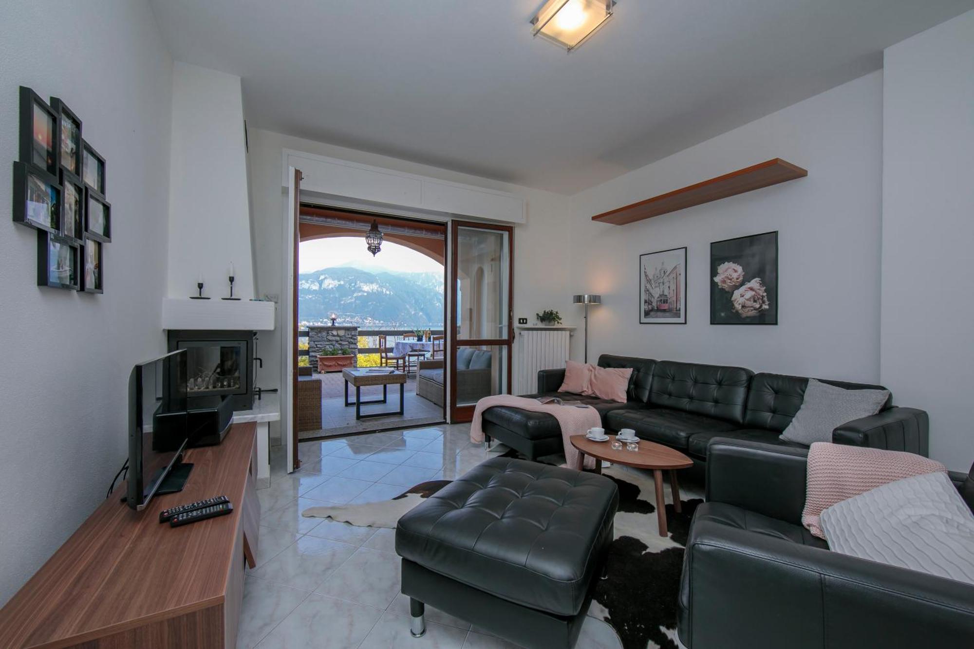 Sonenga Panoramic Terrace Apartman Menaggio Kültér fotó