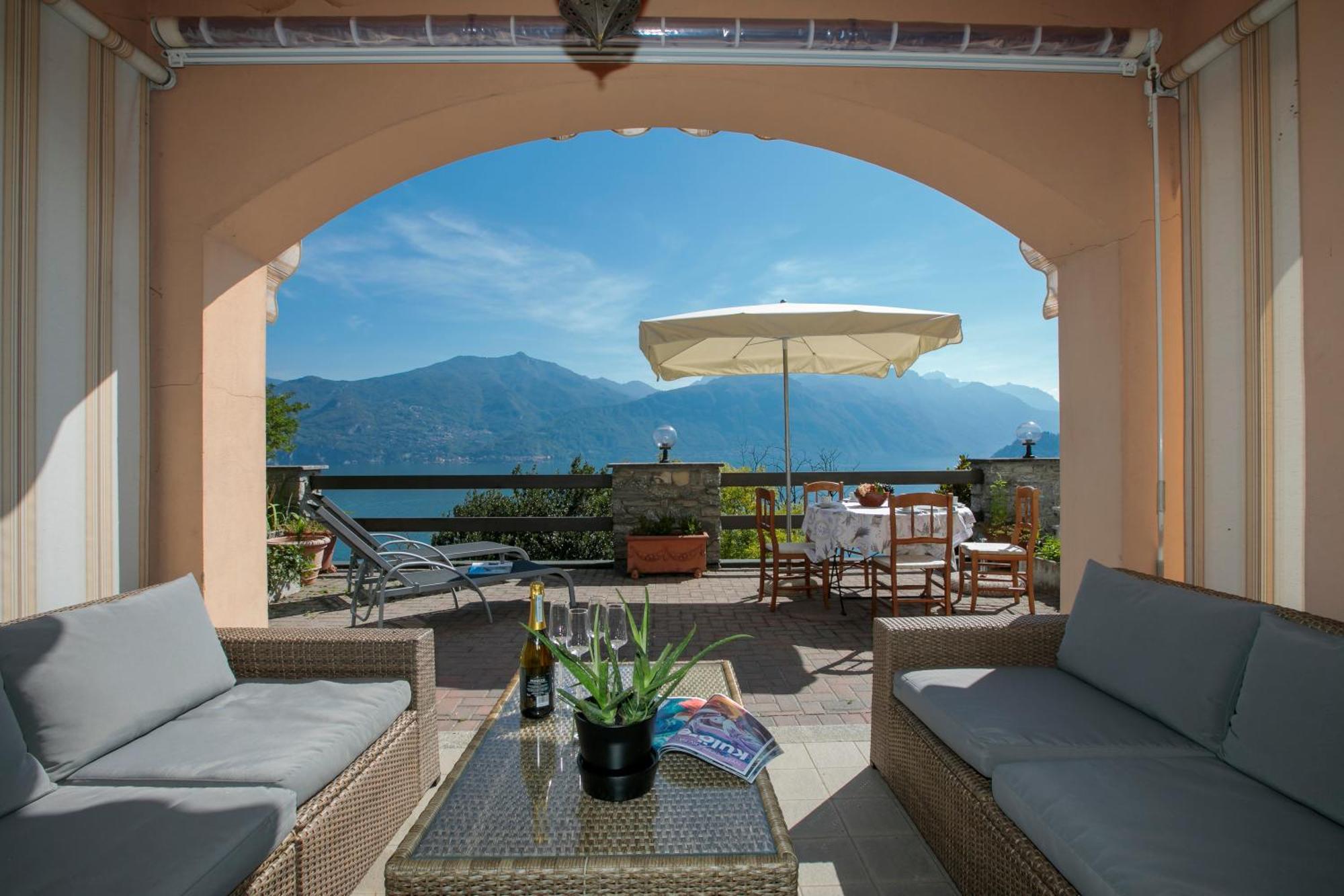 Sonenga Panoramic Terrace Apartman Menaggio Kültér fotó